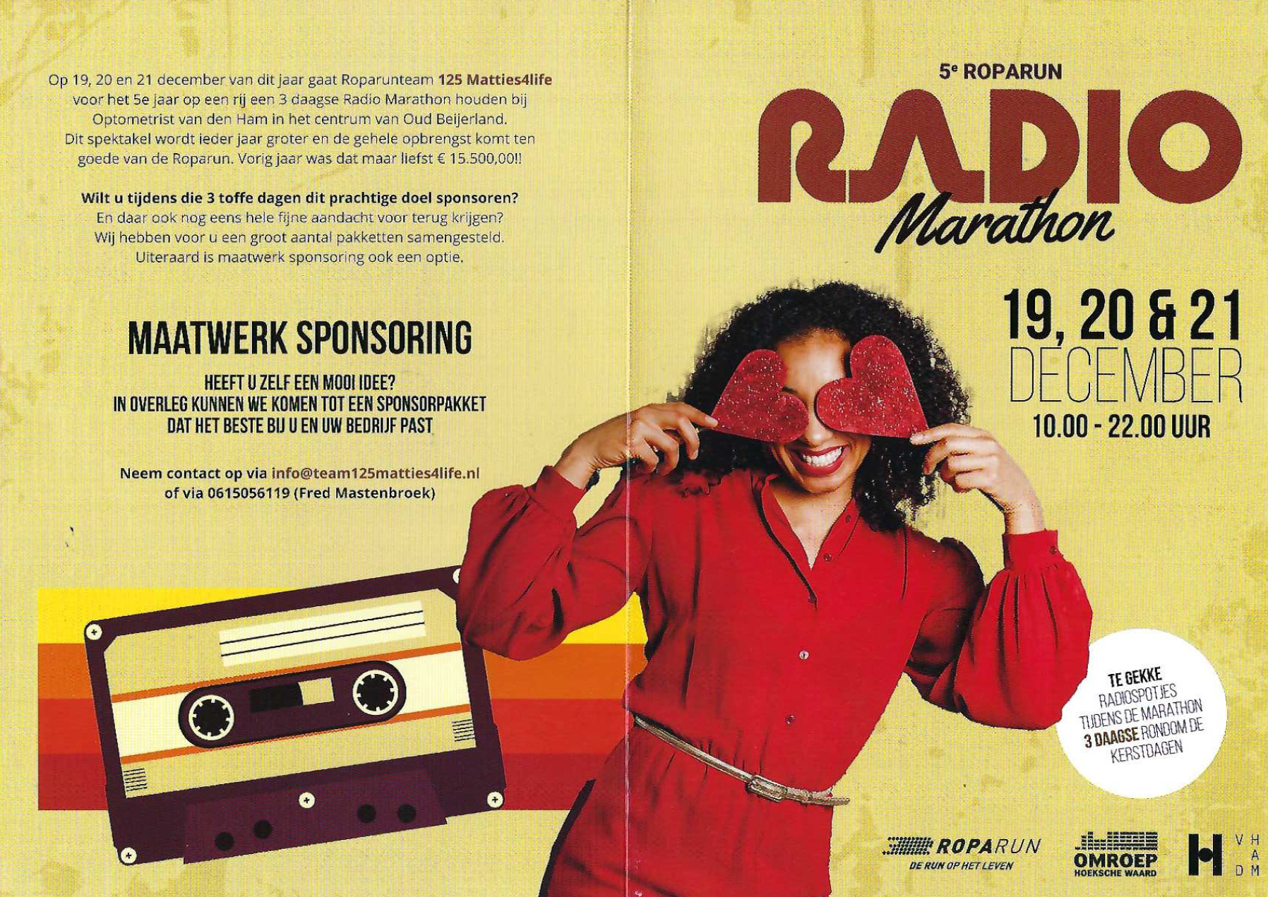 Sponsor van de Radiomarathon